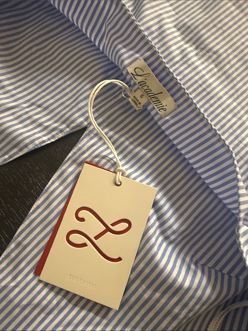 L’academie Skye Top in blue stripe - Picture 8 of 8